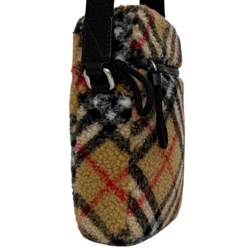 Burberry Shoulder Bag Vertical Beige Archive Wool Crossbody Fleece Zipper - Picture 3 of 10